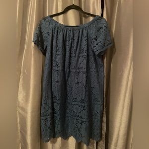 Women’s LOFT Lace Off-Shoulder Dress